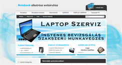 Desktop Screenshot of notebookparts.hu
